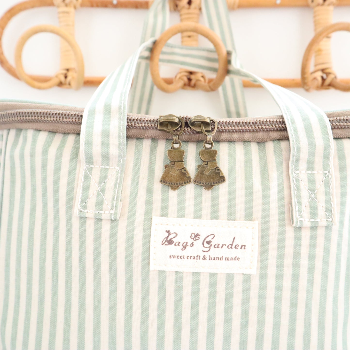 Bags Garden bolso de mano Nevera impermeable Bags Garden cuadrada Verde Mint Bags Garden