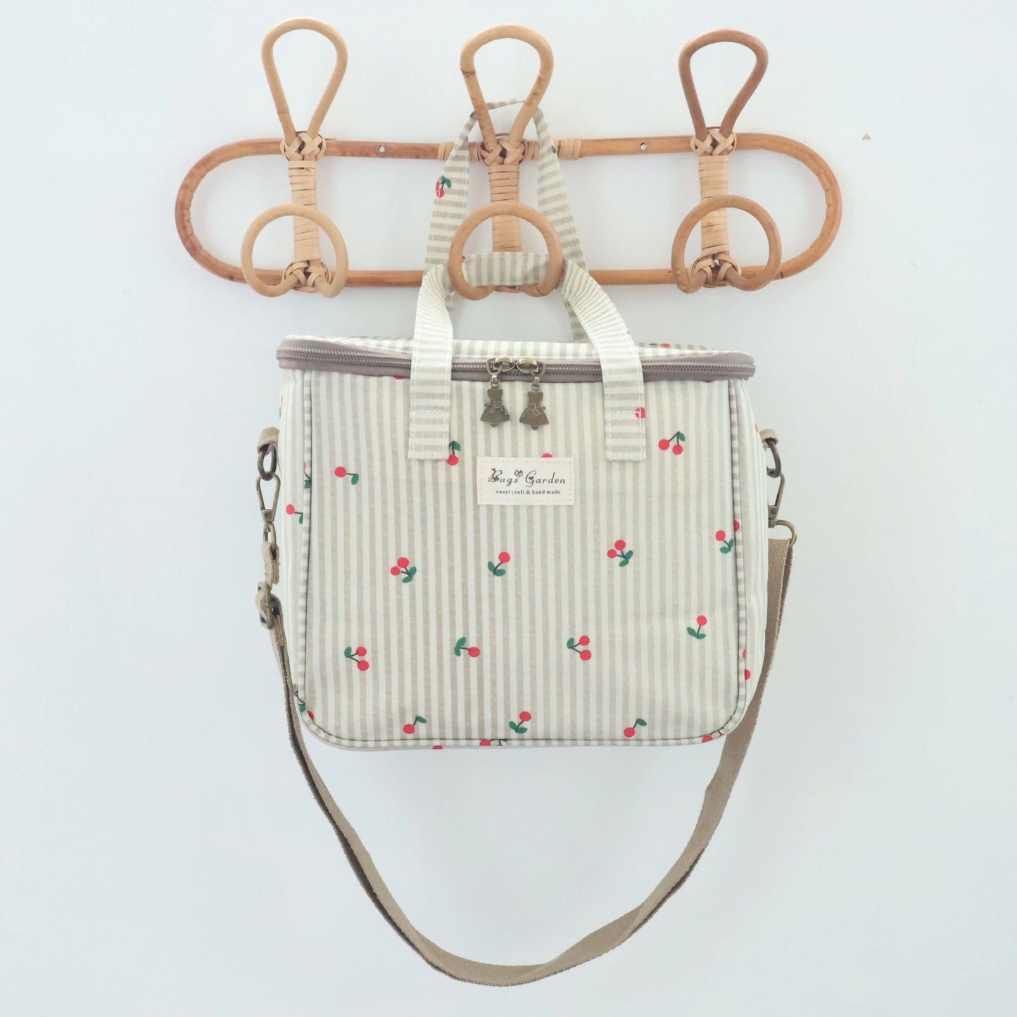 Nevera impermeable cerezas beige Bags Garden