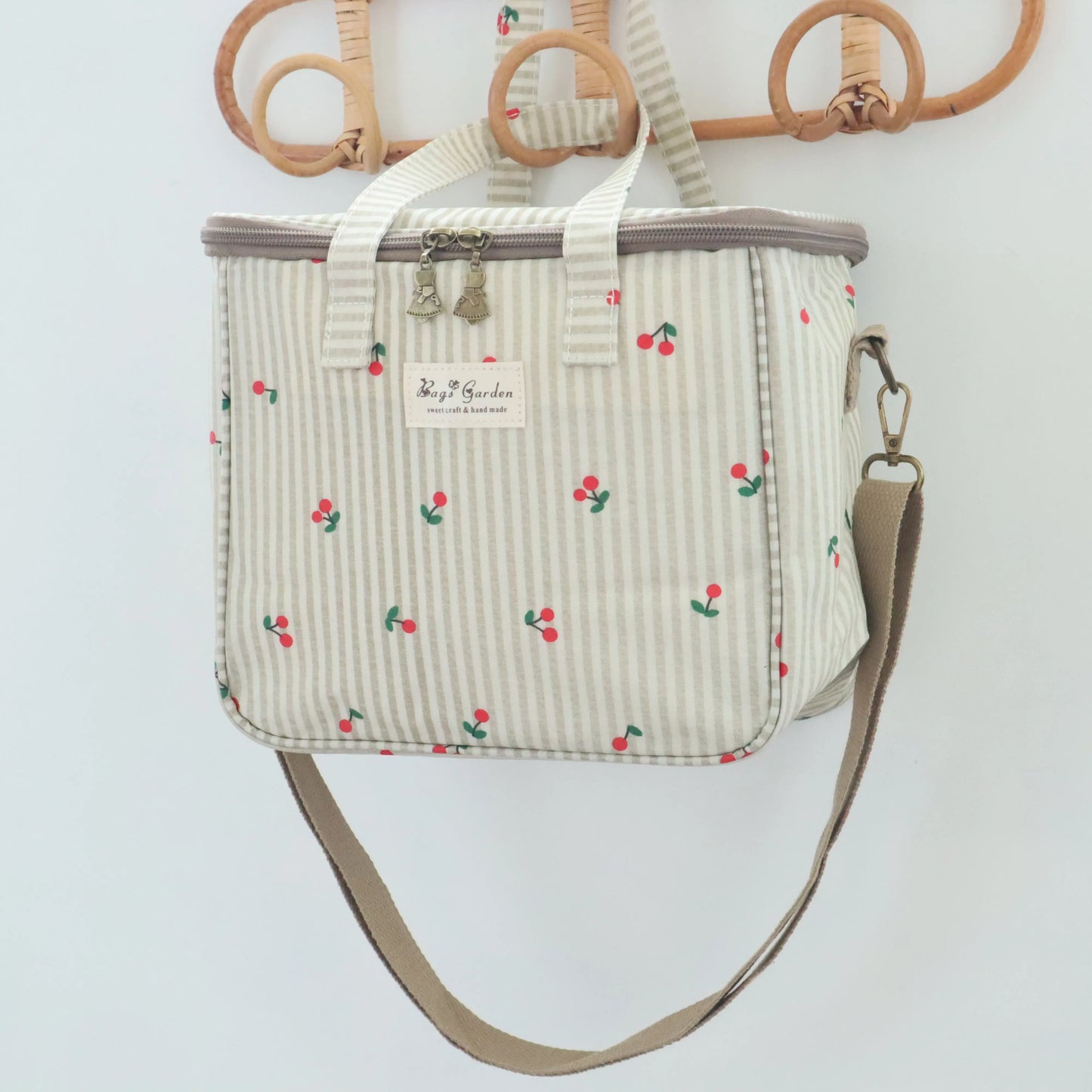 Nevera impermeable cerezas beige Bags Garden