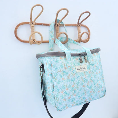 Bags Garden bolso de mano Nevera impermeable cuadrada Bags Garden – Diseño Flores Lima Bags Garden
