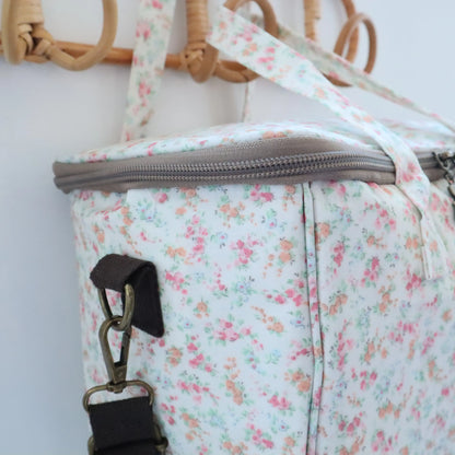Bags Garden bolso de mano Nevera impermeable cuadrada Bags Garden – Diseño Flores Nata Bags Garden