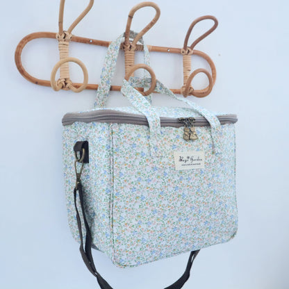 Bags Garden bolso de mano Nevera impermeable cuadrada Bags Garden – Diseño Flores Uva Bags Garden