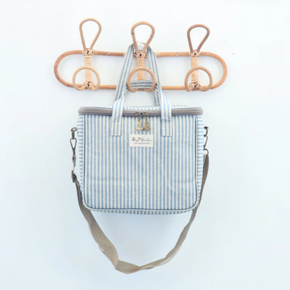 Neverita impermeable cuadrada Rayas Azulado Bags Garden