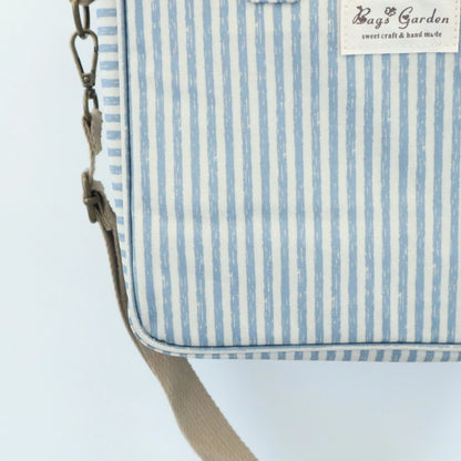 Neverita impermeable cuadrada Rayas Azulado Bags Garden