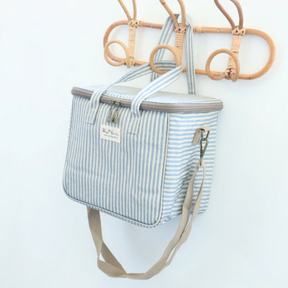 Neverita impermeable cuadrada Rayas Azulado Bags Garden