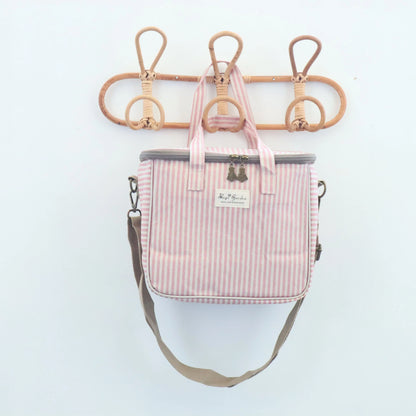 Neverita impermeable cuadrada Rayas Empolvado Bags Garden