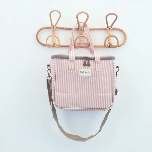 Neverita impermeable cuadrada Rayas Empolvado Bags Garden