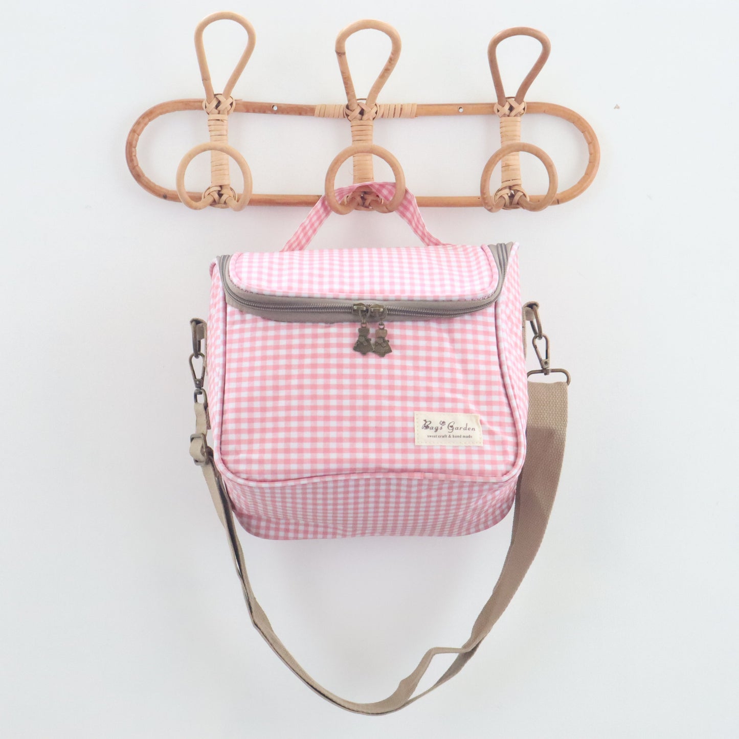 Bags Garden bolso de mano Neverita waterproof Vichy Rosa Bags Garden Bags Garden