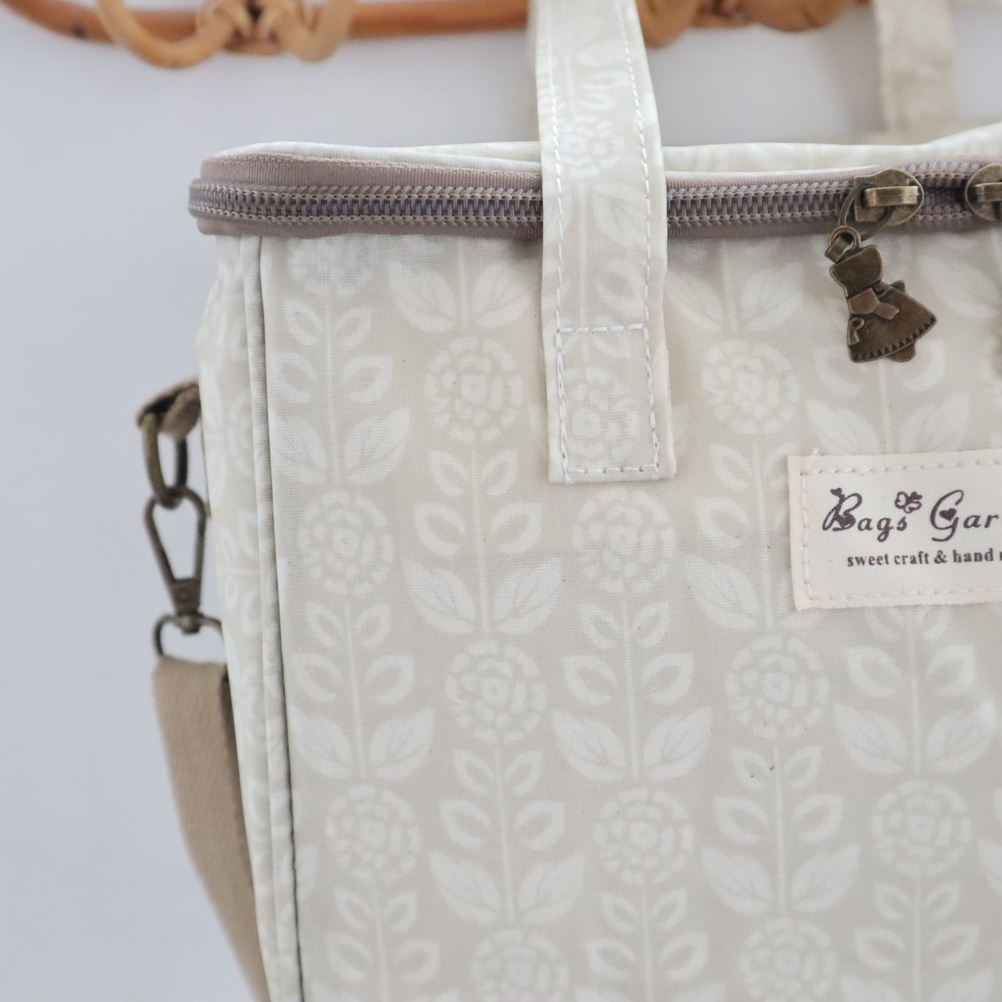 Bags Garden bolso de mano Neverita waterproof cuadrada Botánica beige Bags Garden Bags Garden