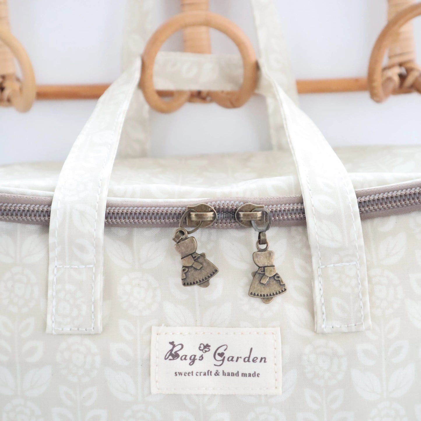 Bags Garden bolso de mano Neverita waterproof cuadrada Botánica beige Bags Garden Bags Garden