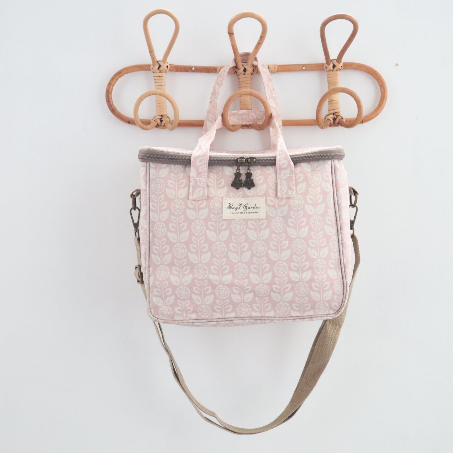 Bags Garden bolso de mano Neverita waterproof cuadrada Botánica rosa Bags Garden Bags Garden