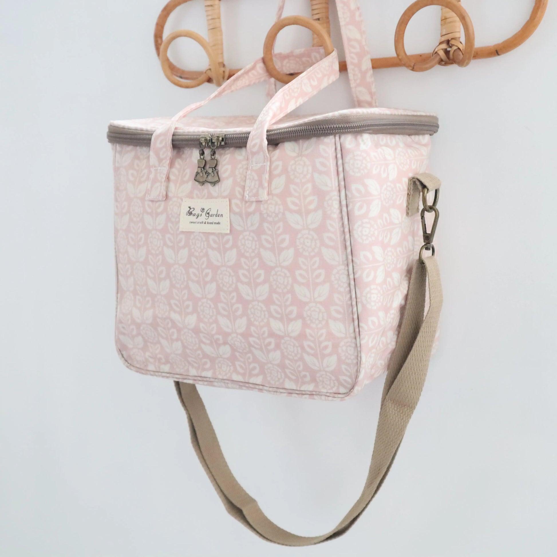 Bags Garden bolso de mano Neverita waterproof cuadrada Botánica rosa Bags Garden Bags Garden