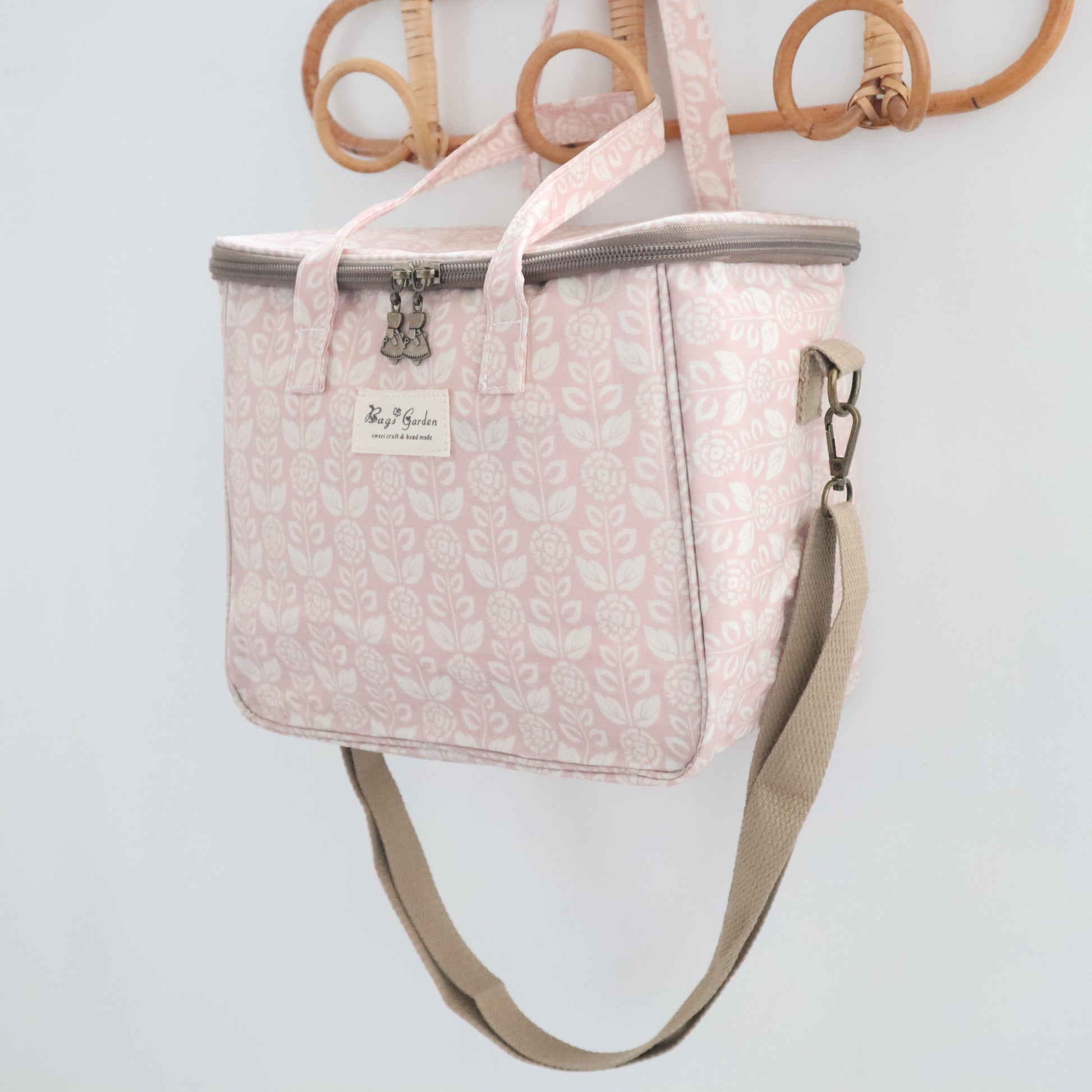 Bags Garden bolso de mano Neverita waterproof cuadrada Botánica rosa Bags Garden Bags Garden