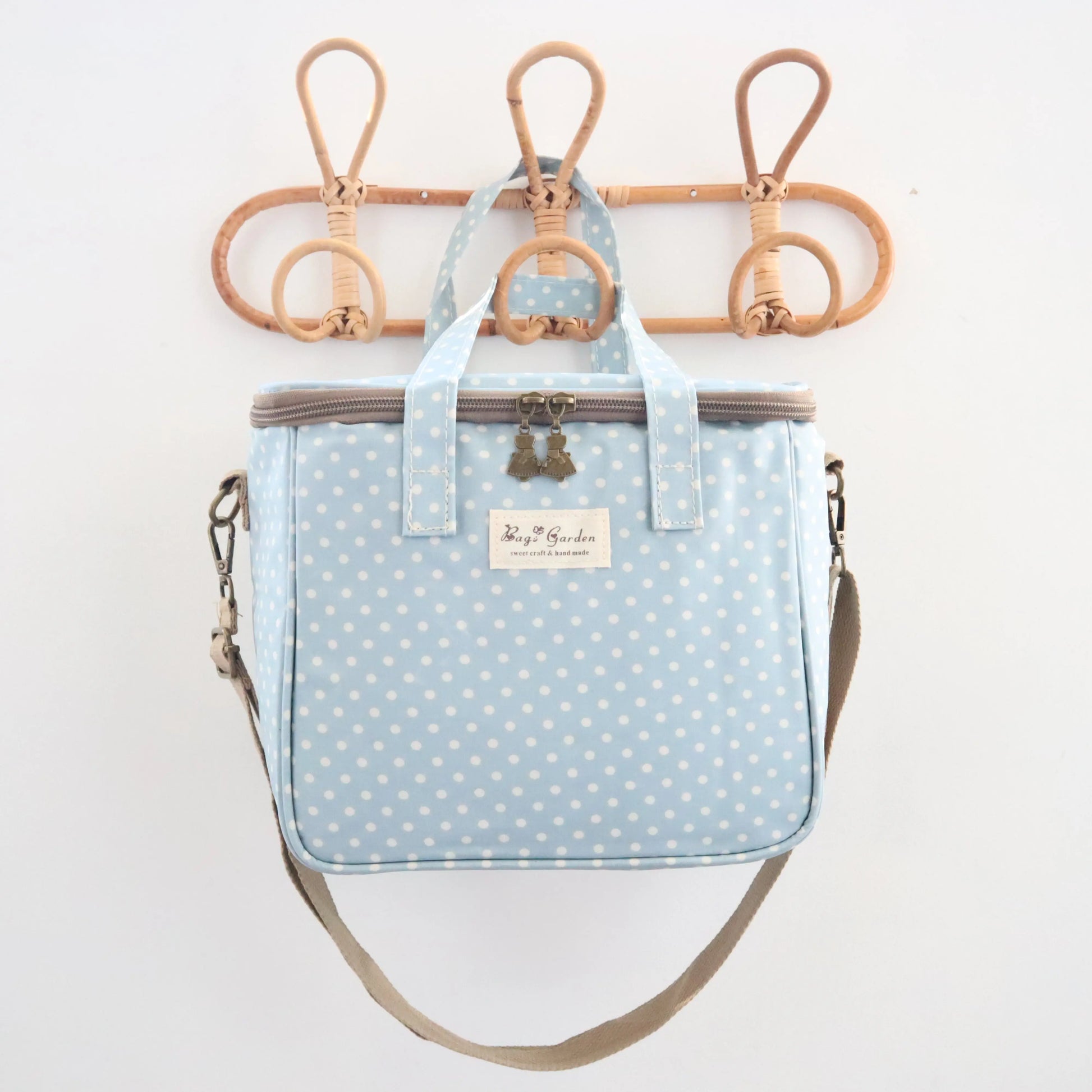 Bags Garden bolso de mano Neverita waterproof cuadrada Lunares Azulado Bags Garden Bags Garden