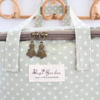 Bags Garden bolso de mano Neverita waterproof cuadrada Lunares Mint Bags Garden Bags Garden