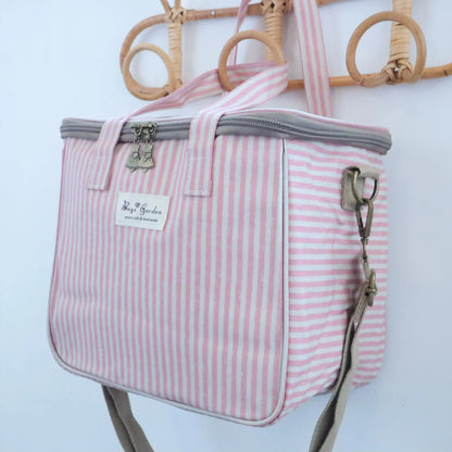 Neverita waterproof cuadrada Rayas Rosa Bags Garden