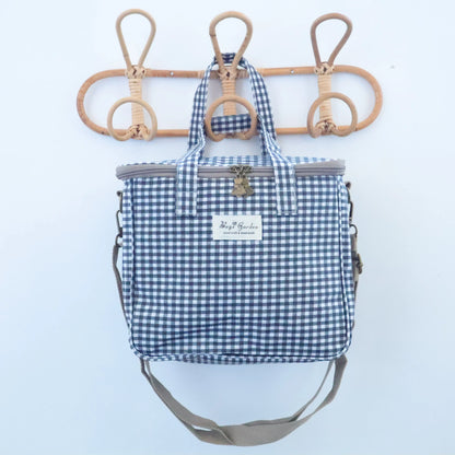 Bags Garden bolso de mano Neverita waterproof cuadrada Vichy Negro Bags Garden Bags Garden
