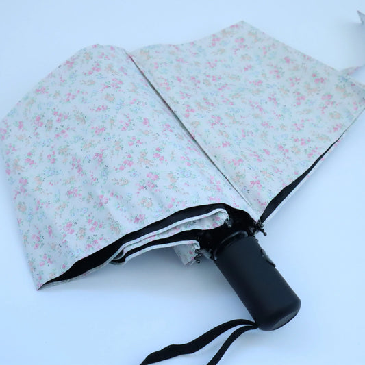 Bags Garden Paraguas Paraguas Floral Bags Garden Nata Compacto con Apertura y Retro-Cierre Automático Bags Garden