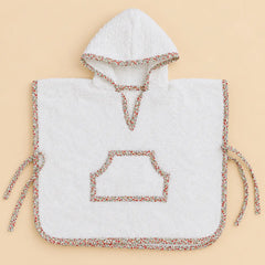Poncho gofre crudo Londres rojo | BAPUM