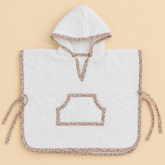 Poncho gofre crudo Londres rojo | BAPUM