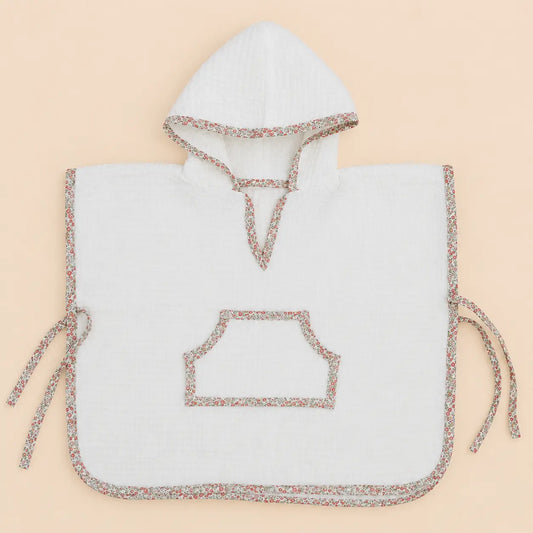 Poncho gofre crudo Londres rosa | BAPUM