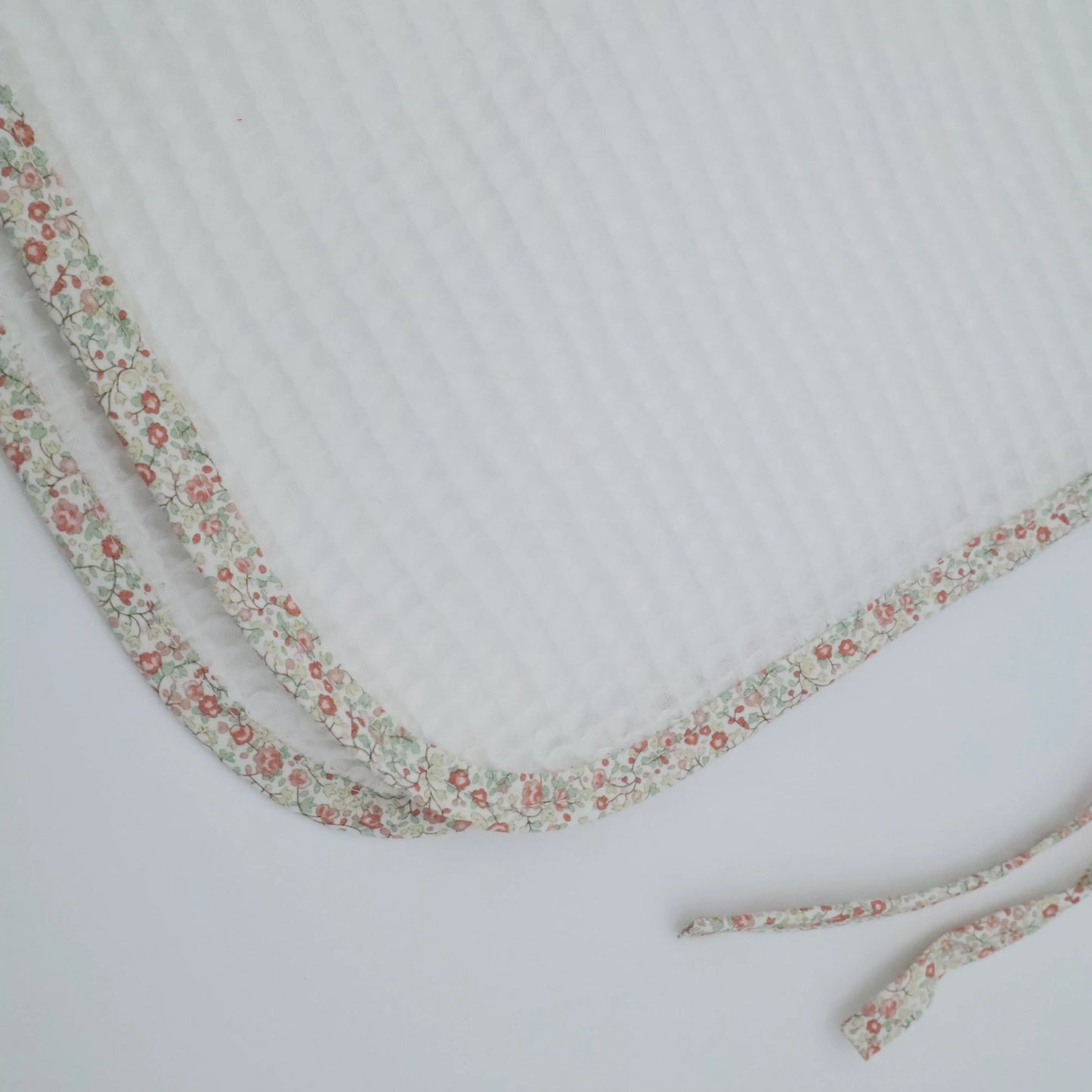 Poncho gofre crudo Pink Garden