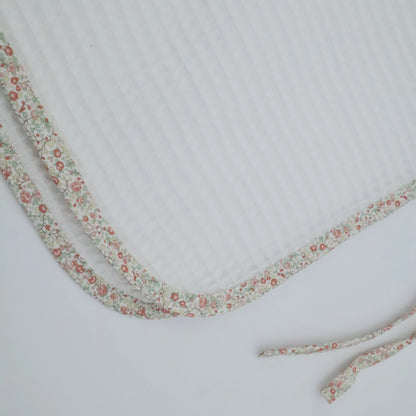 Poncho gofre crudo Pink Garden