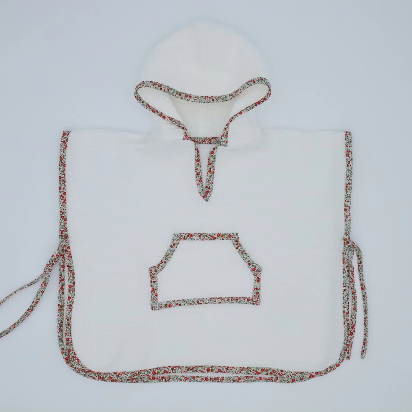 Poncho gofre crudo Red Garden