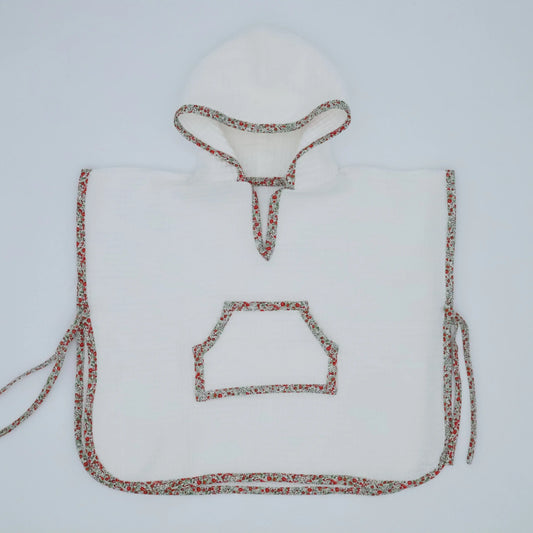 Poncho gofre crudo Red Garden