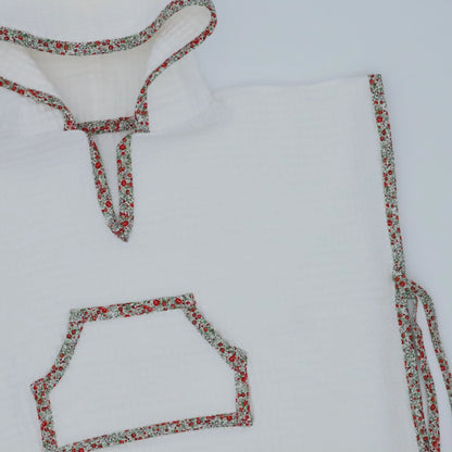 Poncho gofre crudo Red Garden