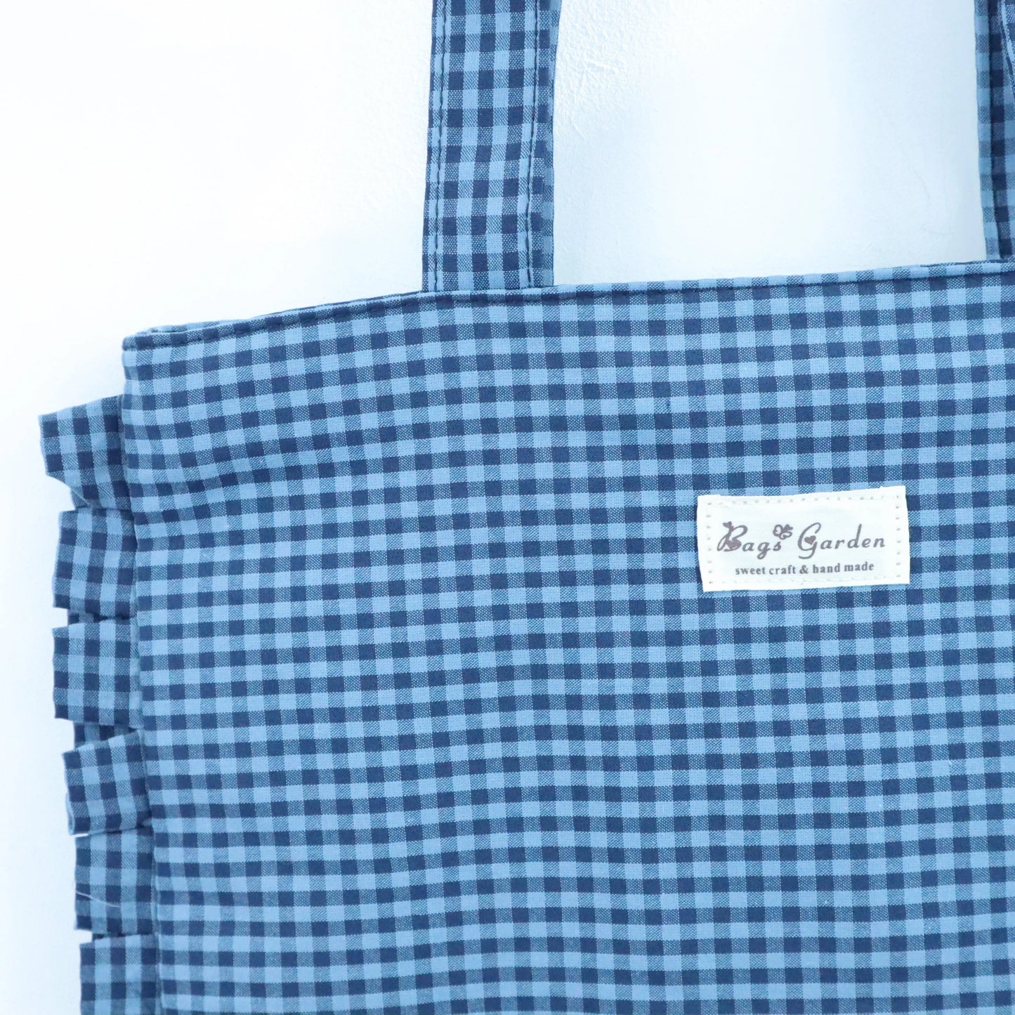 Tote bag de algodon Vichy Bicolor Marino Bags Garden
