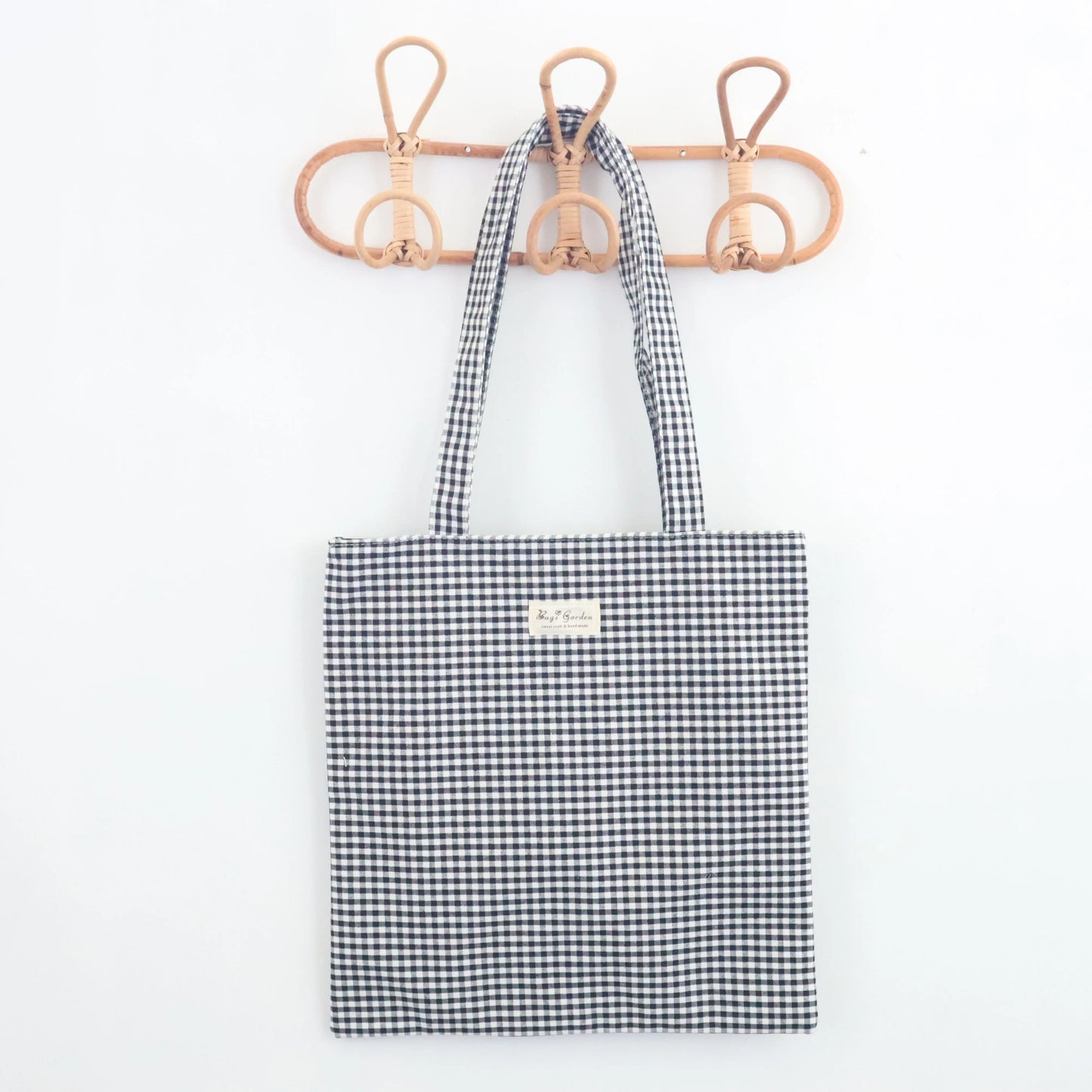Bags Garden tote bag Tote bag de algodon Vichy Negro Bags Garden Bags Garden