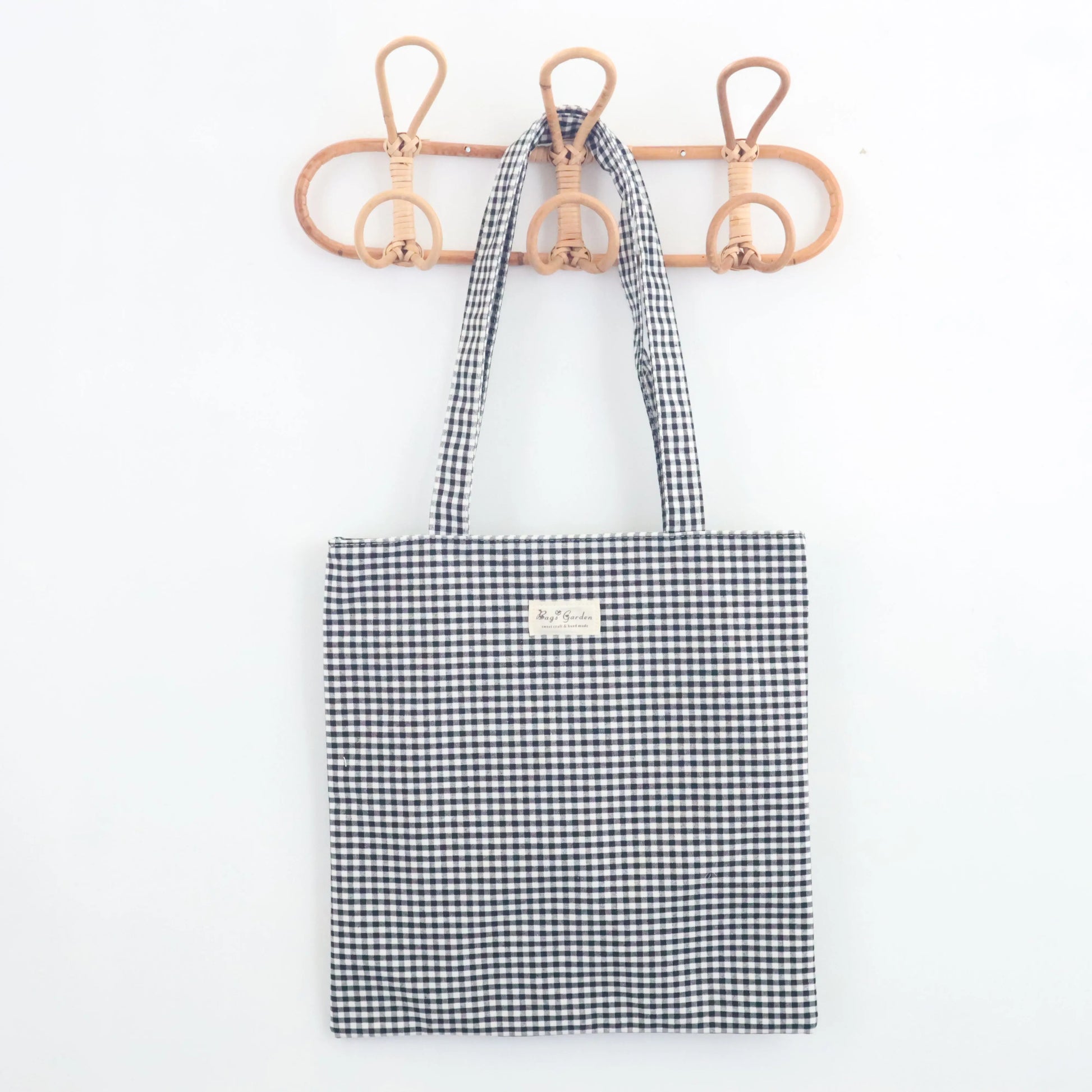 Bags Garden tote bag Tote bag de algodon Vichy Negro Bags Garden Bags Garden