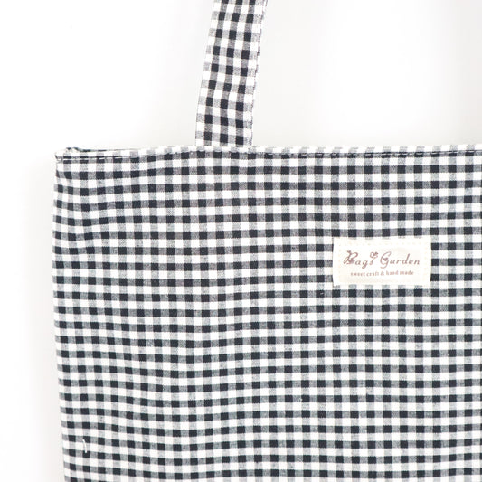 Bags Garden tote bag Tote bag de algodon Vichy Negro Bags Garden Bags Garden