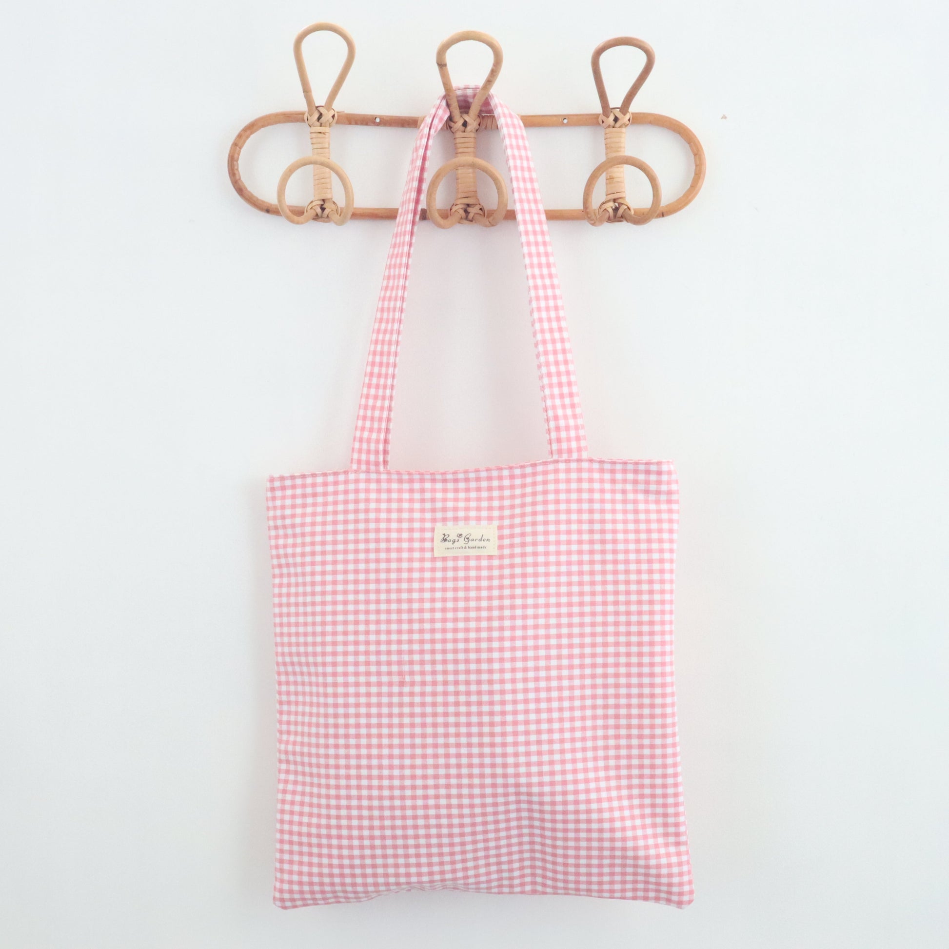 Bags Garden tote bag Tote bag de algodon Vichy Rosa Bags Garden Bags Garden