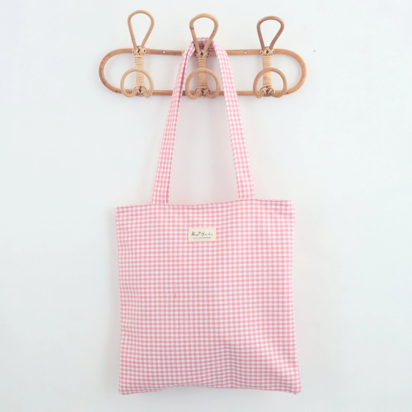Bags Garden tote bag Tote bag de algodon Vichy Rosa Bags Garden Bags Garden