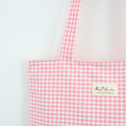 Bags Garden tote bag Tote bag de algodon Vichy Rosa Bags Garden Bags Garden