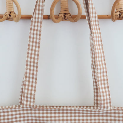 Bags Garden tote bag Tote bag de algodon Vichy Toffee Bags Garden Bags Garden