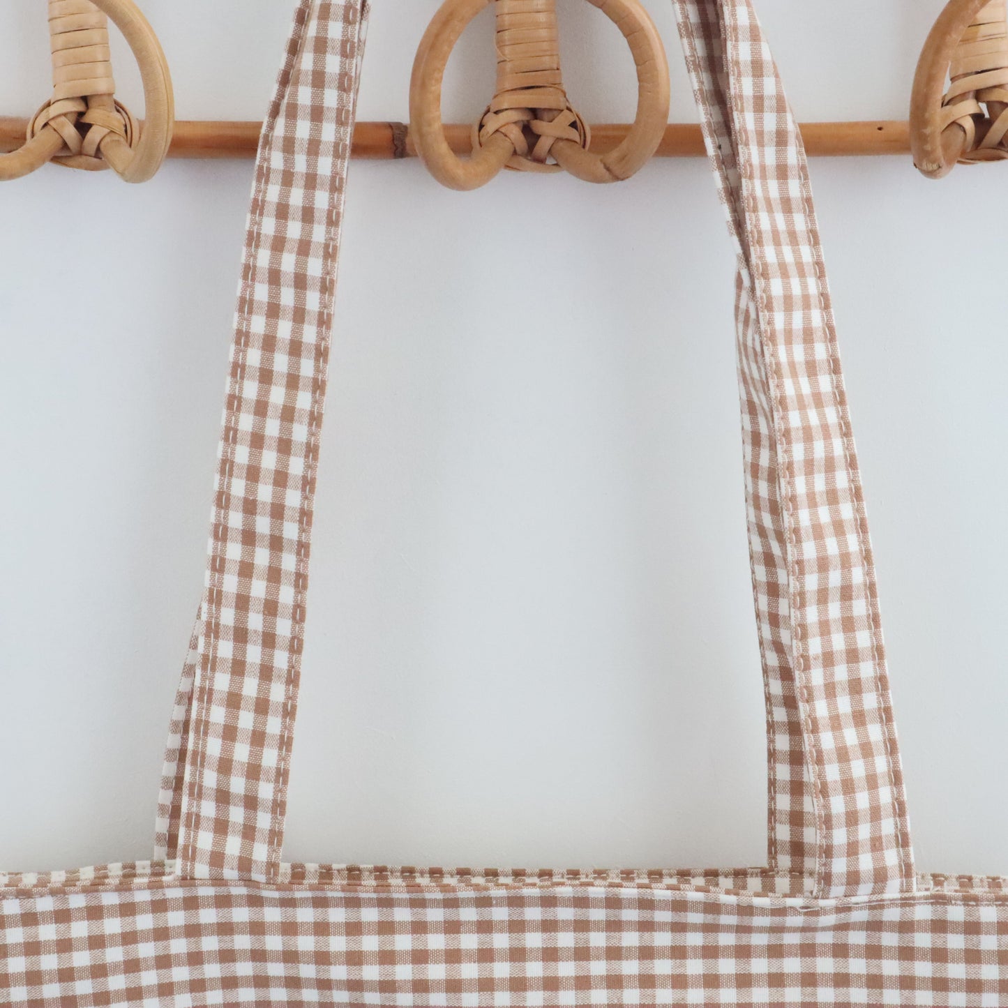 Bags Garden tote bag Tote bag de algodon Vichy Toffee Bags Garden Bags Garden