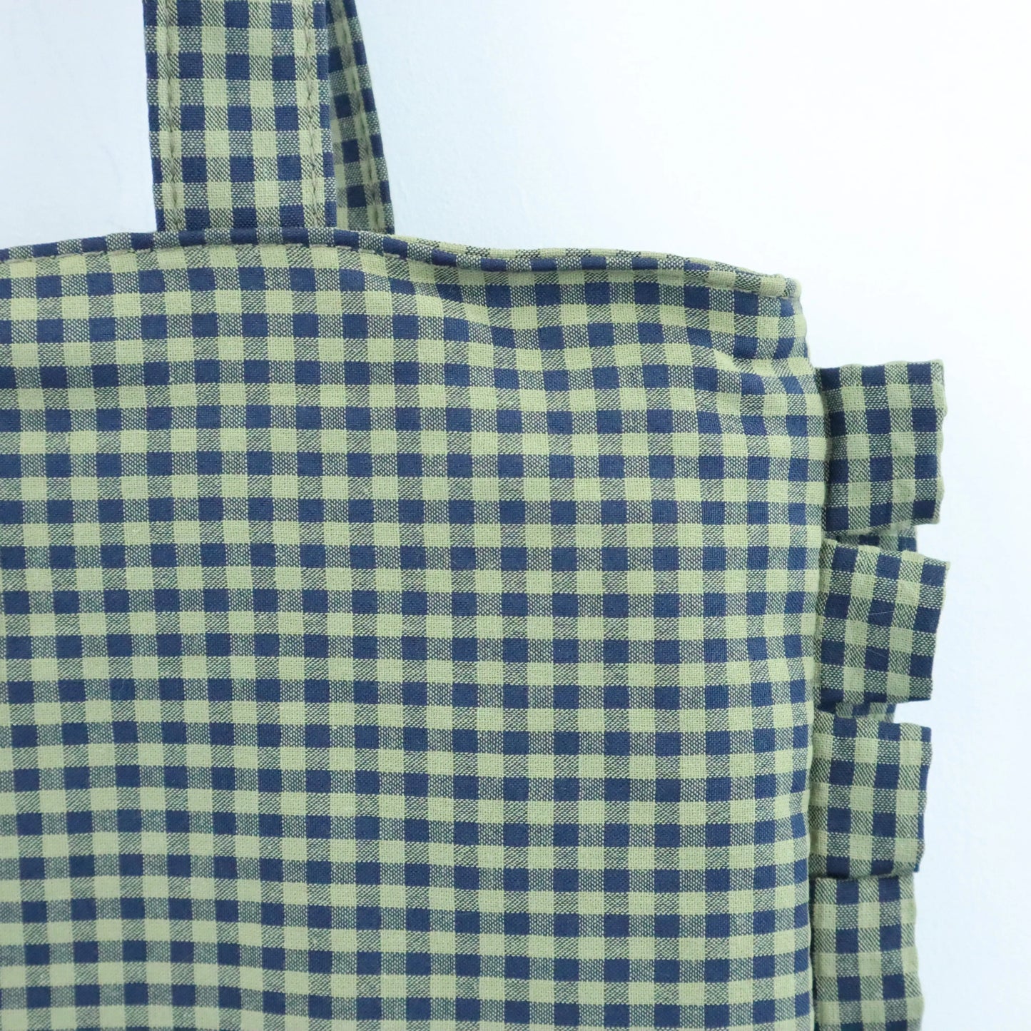 Tote bag de algodon Vichy bicolor Caza Bags Garden
