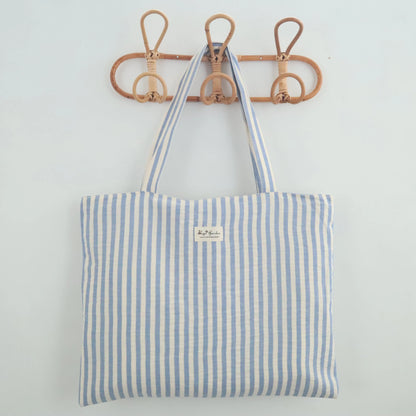Bags Garden tote bag Tote bag shopper de algodon Rayas Seercucker Azul Bags Garden Bags Garden