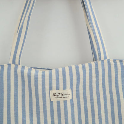 Bags Garden tote bag Tote bag shopper de algodon Rayas Seercucker Azul Bags Garden Bags Garden