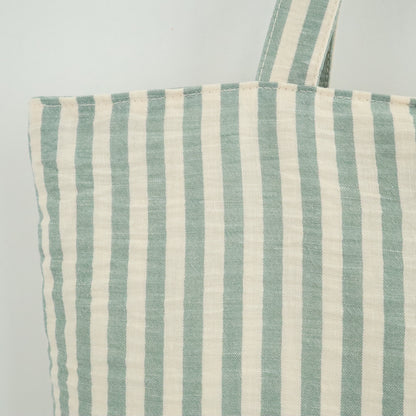 Bags Garden tote bag Tote bag shopper de algodon Rayas Seercucker Mint Bags Garden Bags Garden