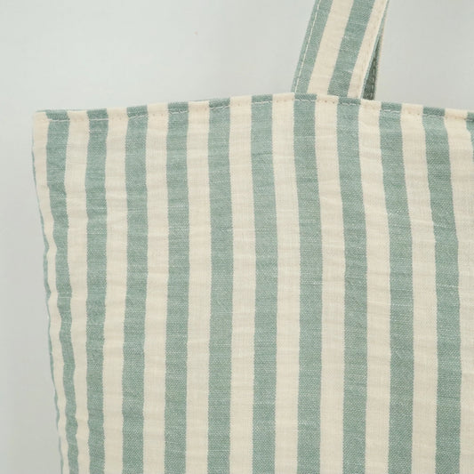 Bags Garden tote bag Tote bag shopper de algodon Rayas Seercucker Mint Bags Garden Bags Garden