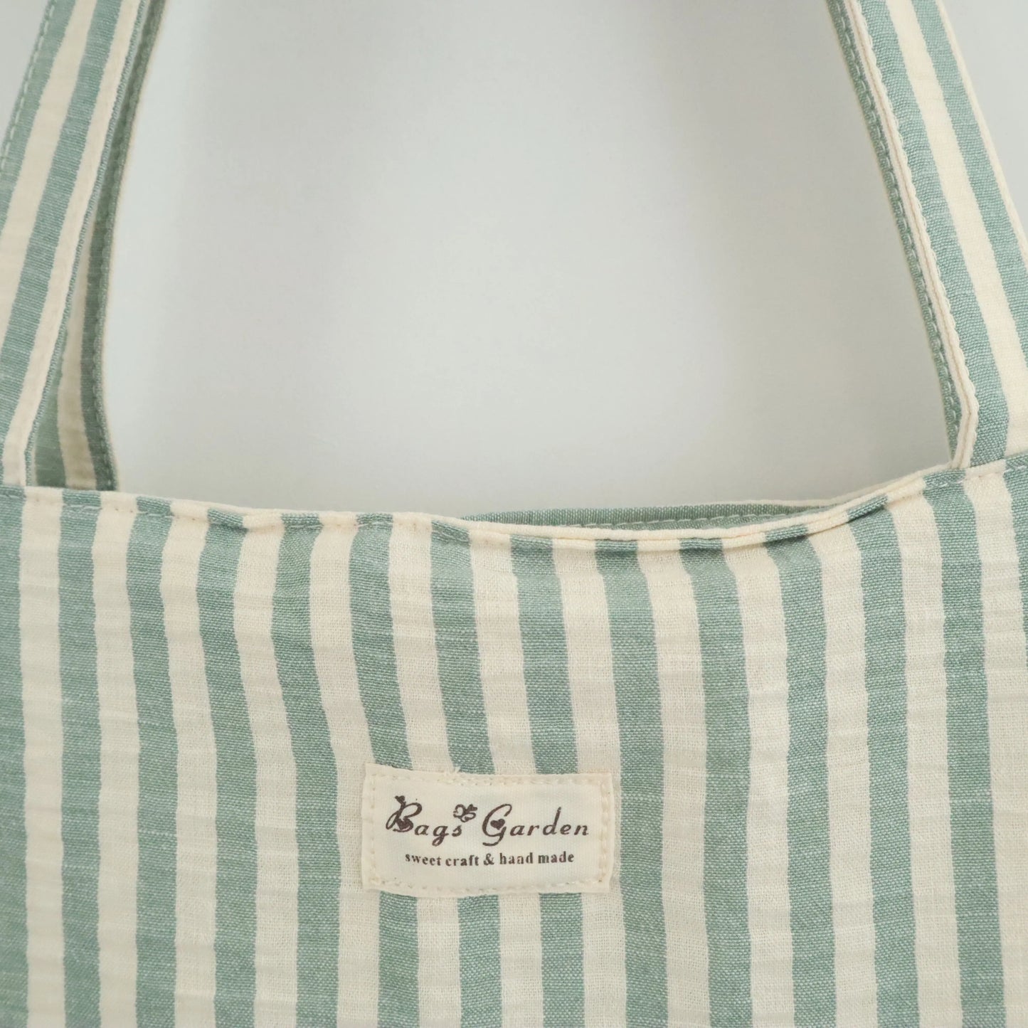 Bags Garden tote bag Tote bag shopper de algodon Rayas Seercucker Mint Bags Garden Bags Garden
