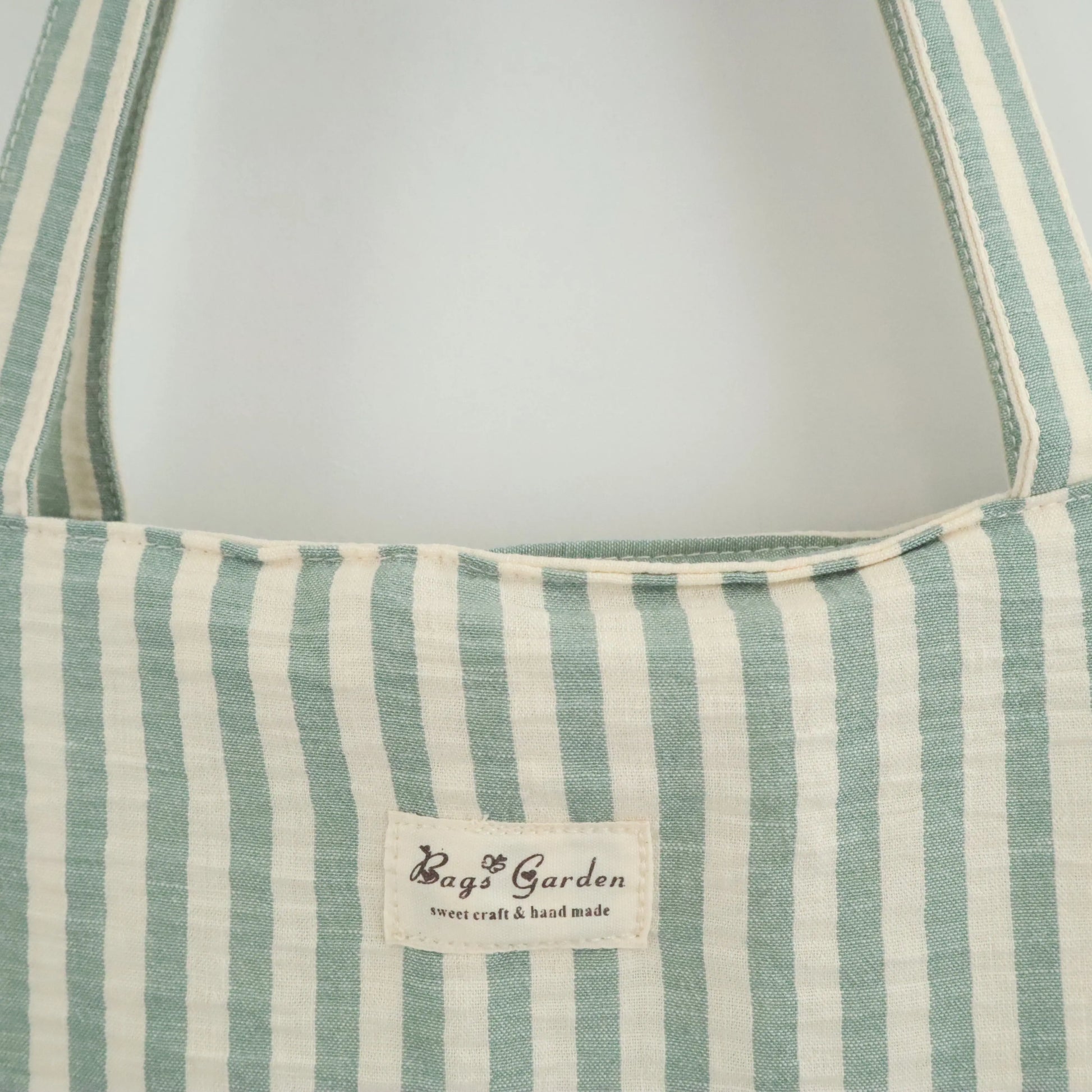 Bags Garden tote bag Tote bag shopper de algodon Rayas Seercucker Mint Bags Garden Bags Garden