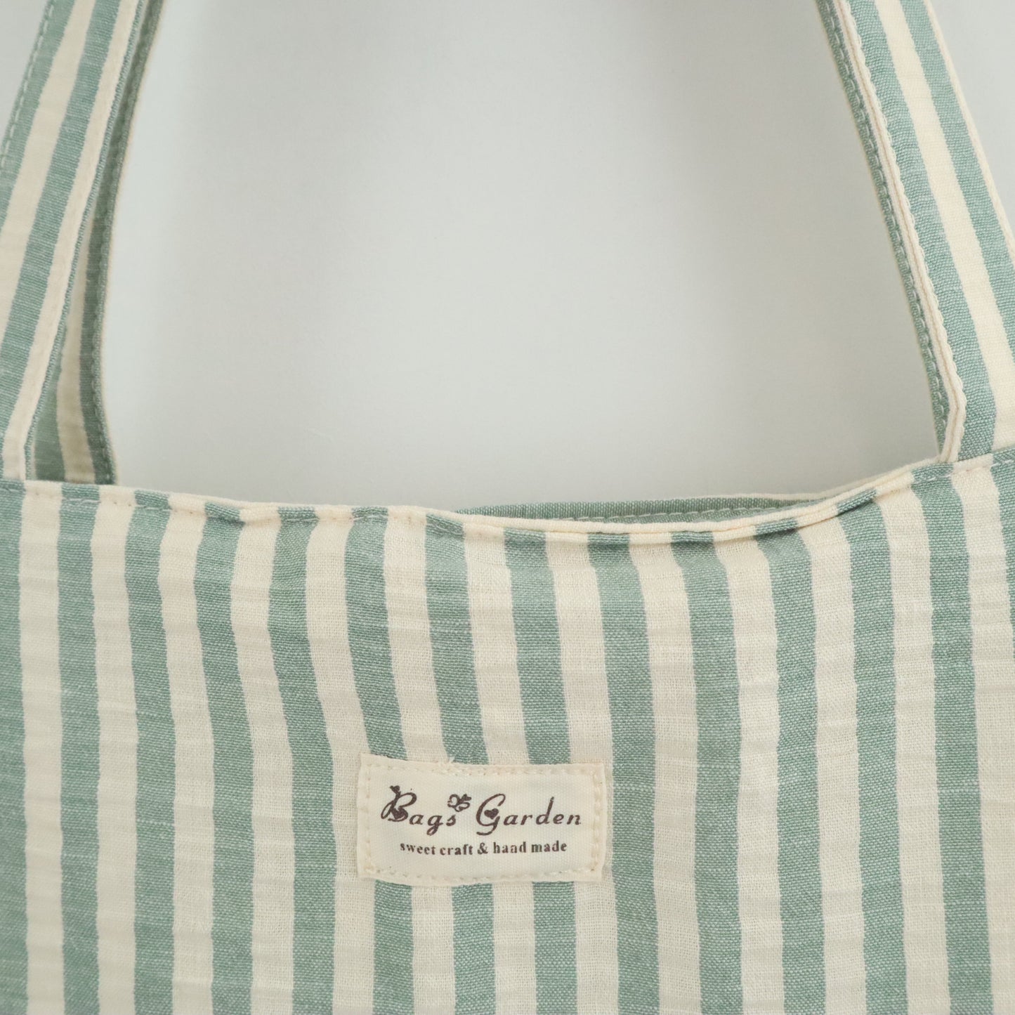 Bags Garden tote bag Tote bag shopper de algodon Rayas Seercucker Mint Bags Garden Bags Garden