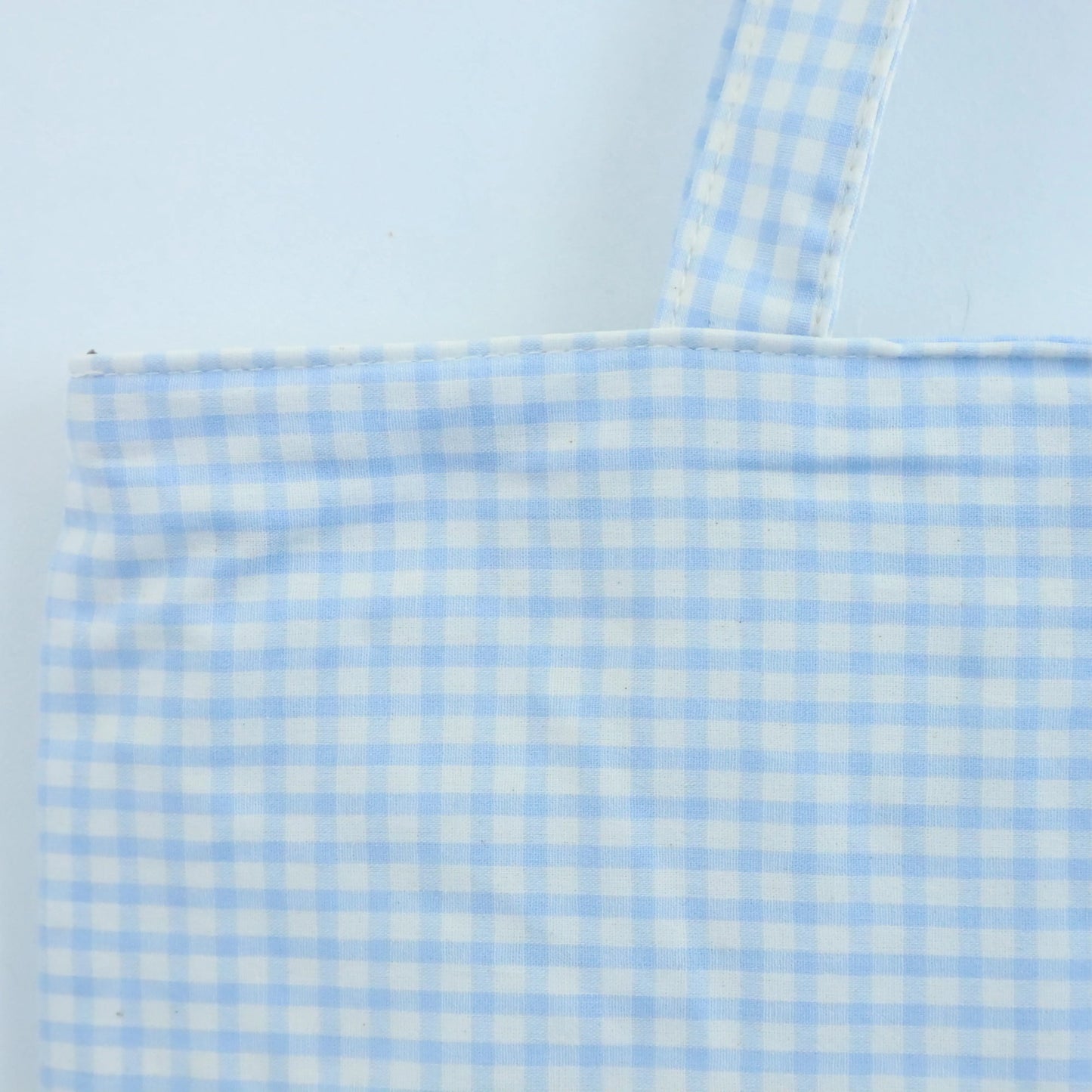 Tote bag shopper de algodon Vichy Celeste Bags Garden