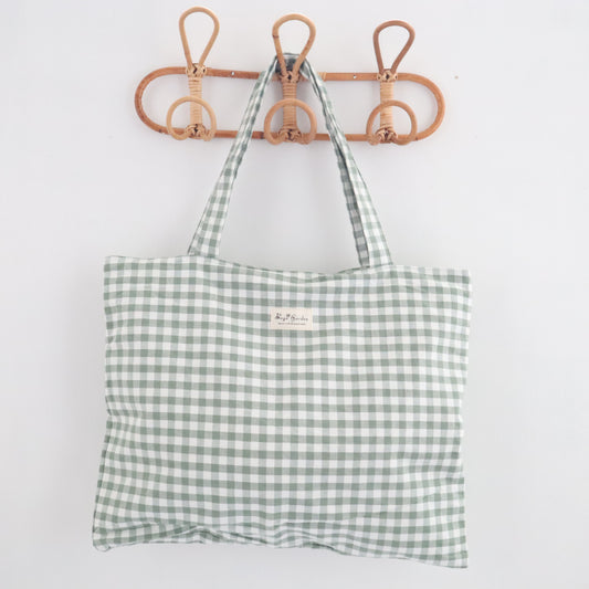 Bags Garden tote bag Tote bag shopper de algodon Vichy Mint Bags Garden Bags Garden
