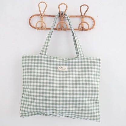 Bags Garden tote bag Tote bag shopper de algodon Vichy Mint Bags Garden Bags Garden